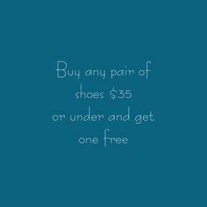 Promotional Shoe Offer Graphic - Teal